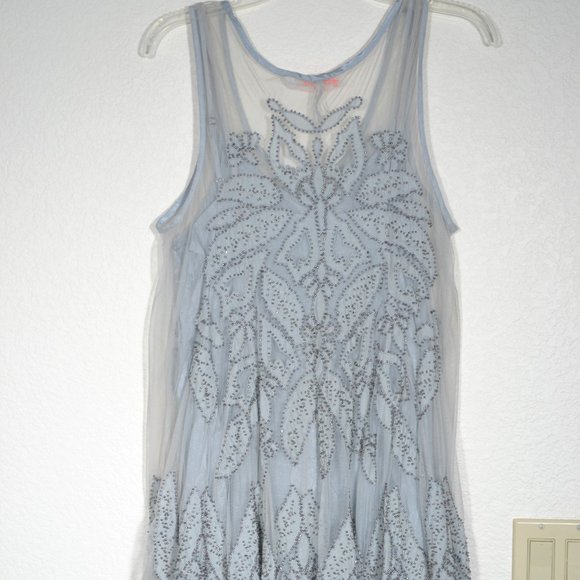 NEW FREE PEOPLE LA PALMA TRAPEZE MINI DRESS, SMALL - Picture 5 of 14